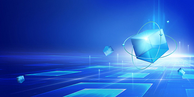 年中總結(jié)藍(lán)色科技感立方體科幻未來(lái)網(wǎng)絡(luò)發(fā)展.